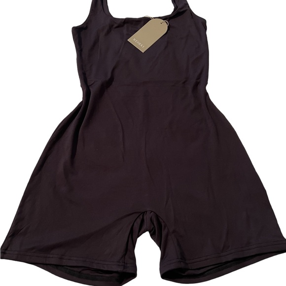 New Meshki Playsuit black color size M. Fully lined. A6 - Picture 1 of 4